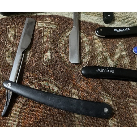 Lot of 6 Vintage Straight Razors Classic Samurai BlackIce Diane Almine - Picture 7 of 9